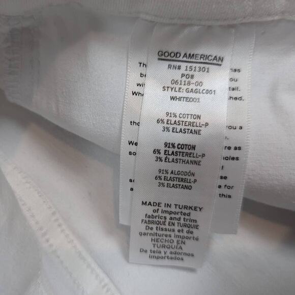 Good American Skinny Ankle Jeans White 15 - Picture 5 of 12